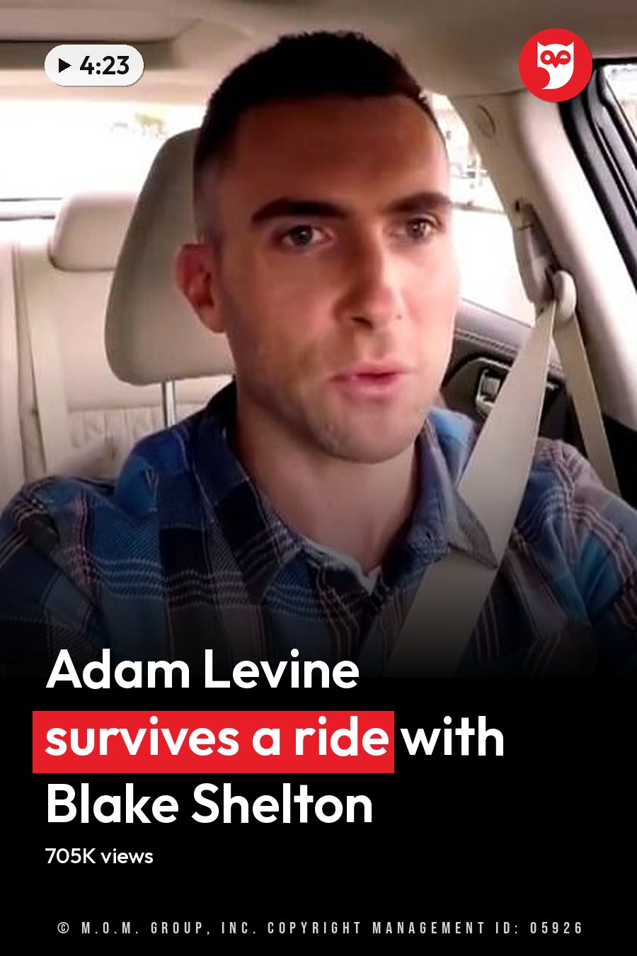 An adult male wearing a blue plaid button-down shirt with cotton fabric and accessories, seated in the driver's seat of a modern car with beige leather seats and quilted patterns. The scene takes place inside an urban area during daytime. The headline runs in white letters across the lower third.