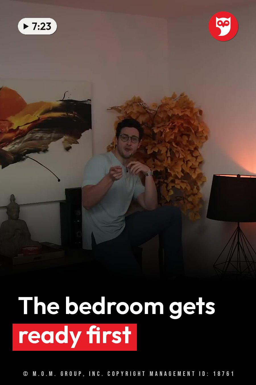 Doctor Mike, in glasses, sits and gestures as he talks, with art, a plant, a lamp and a statue around him. A headline runs in white letters across the lower third.