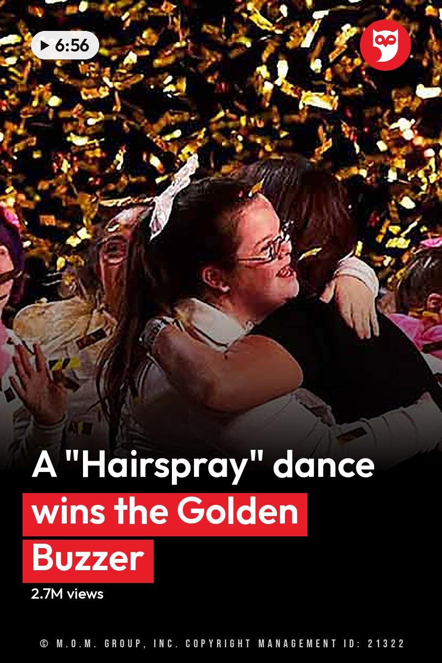 A group celebration indoors with festive attire and confetti falling throughout the scene; evening or nighttime lighting illuminates a gathering of young adults in various colors. The headline runs in white letters across the lower third.