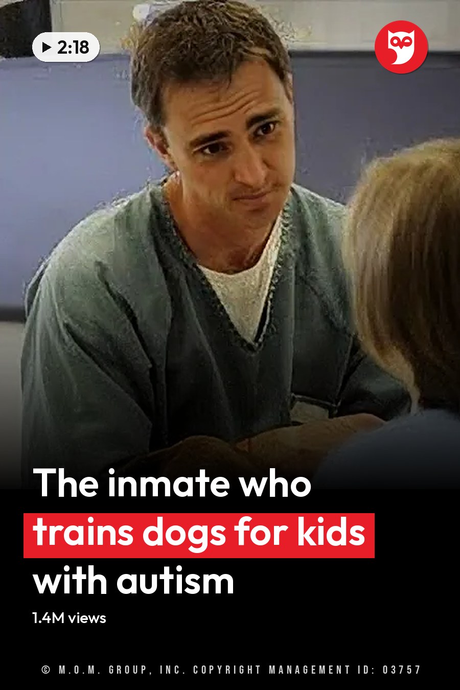 A veterinary examination scene in an indoor setting with a large Mastiff dog, medical personnel wearing scrubs, and minimal furniture. The headline runs in white letters across the lower third.